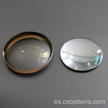 Lentes VIS-NIR de doble convexo (DCX) con borde ennegrecido y recubierto